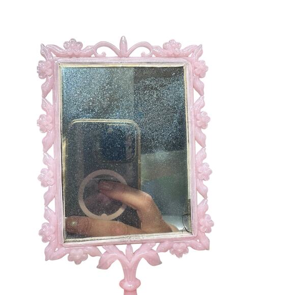 Vintage Childs Dresser Vanity Set Mirror Comb Brush W/ Original Box from‎ 1950’s - Picture 4 of 9